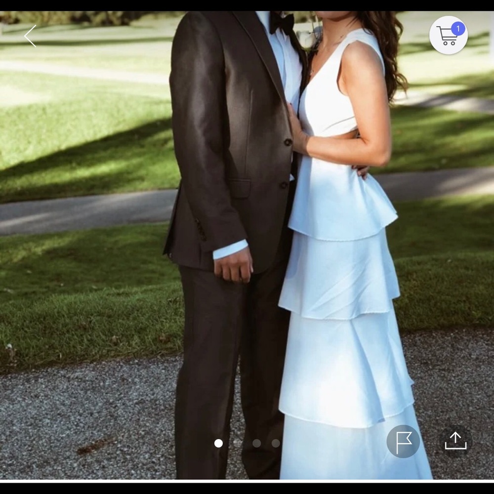 White prom dress